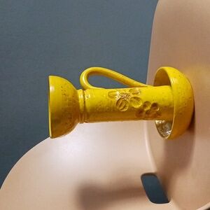 Vintage  Rosenthal Bitossi Yellow Art Pottery Candleholder